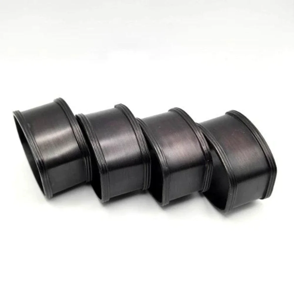 Set of 4 Napkin Rings Classic‎ Look Brushed Bronze/Copper Raised Rim Edges
